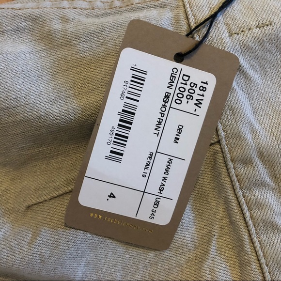 NWT Rachel Comey - Clean Bishop khaki wide leg pants jeans size 2/4, 26/27 - Picture 9 of 9
